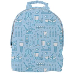 Dentist Blue Seamless Pattern Mini Full Print Backpack by Grandong