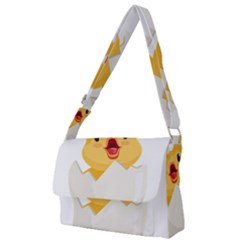 Cute Chick Full Print Messenger Bag (l) by RuuGallery10