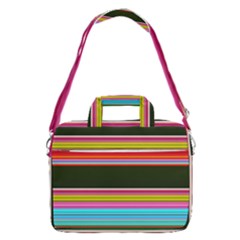 Horizontal Line Colorful Macbook Pro 16  Shoulder Laptop Bag by Grandong