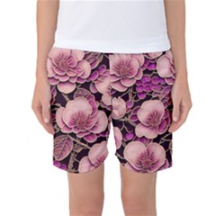 Plum Blossom Blossom Women s Basketball Shorts by Grandong