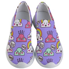 Cloud-seamless-pattern -- Women s Lightweight Slip Ons by pakminggu