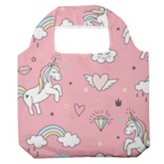 Cute-unicorn-seamless-pattern Premium Foldable Grocery Recycle Bag by pakminggu