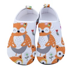 Cute-colorful-owl-cartoon-seamless-pattern Women s Sock-style Water Shoes by pakminggu