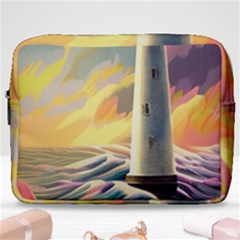 Lighthouse Colorful Abstract Art Make Up Pouch (large) by uniart180623