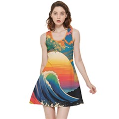 Waves Rainbow Sea Inside Out Reversible Sleeveless Dress