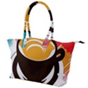 Coffee Tea Cappuccino Canvas Shoulder Bag View1