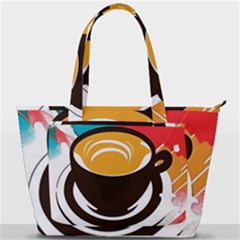 Coffee Tea Cappuccino Back Pocket Shoulder Bag  by uniart180623