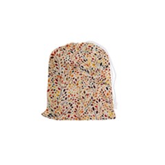 Autumn Leaves Pattern Drawstring Pouch (small) by pakminggu