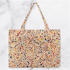 Autumn Leaves Pattern Zipper Medium Tote Bag by pakminggu