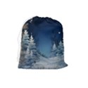 Christmas Night Winter Drawstring Pouch (Large) View2