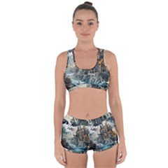 Castle Storm Sea Racerback Boyleg Bikini Set