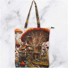 House Mushrooms Double Zip Up Tote Bag by pakminggu