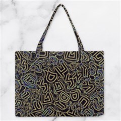 Pattern Abstract Runes Graphic Zipper Medium Tote Bag by pakminggu