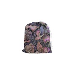 Flowers Iris Plant Drawstring Pouch (xs) by pakminggu