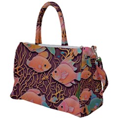 Tropical Fish Duffel Travel Bag by uniart180623