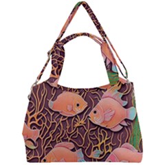 Tropical Fish Double Compartment Shoulder Bag by uniart180623