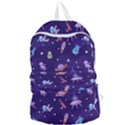 Space Seamless Pattern Foldable Lightweight Backpack View1