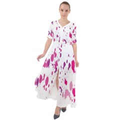 Blot-01  Waist Tie Boho Maxi Dress