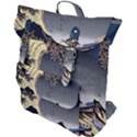 The Great Wave Off Kanagawa Japan Japanese Waves Buckle Up Backpack View1