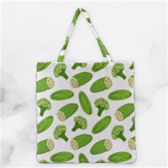 Vegetable Pattern With Composition Broccoli Grocery Tote Bag by pakminggu