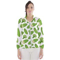 Vegetable Pattern With Composition Broccoli Women s Windbreaker by pakminggu