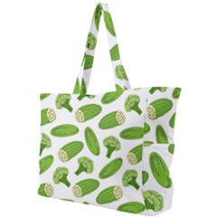 Vegetable Pattern With Composition Broccoli Simple Shoulder Bag by pakminggu