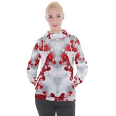 Christmas-background-tile-gifts Women s Hooded Pullover