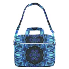 Background-blue-flower Macbook Pro 16  Shoulder Laptop Bag by Bedest