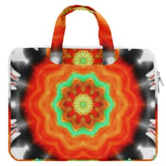 Abstract-kaleidoscope-colored Macbook Pro 16  Double Pocket Laptop Bag  by Bedest