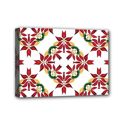 Christmas-wallpaper-background Mini Canvas 7  X 5  (stretched)