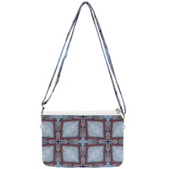 Pattern-cross-geometric-shape Double Gusset Crossbody Bag by Bedest