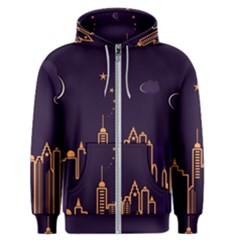 Skyscraper Town Urban Towers Men s Zipper Hoodie by pakminggu