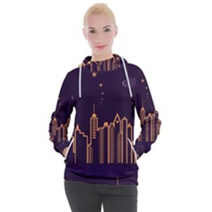 Skyscraper Town Urban Towers Women s Hooded Pullover by pakminggu