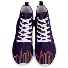 Skyscraper Town Urban Towers Men s Lightweight High Top Sneakers by pakminggu