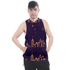 Skyscraper Town Urban Towers Men s Sleeveless Hoodie by pakminggu