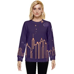 Skyscraper Town Urban Towers Hidden Pocket Sweatshirt by pakminggu