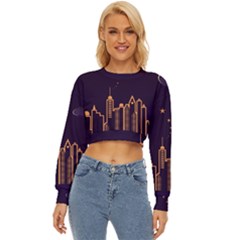 Skyscraper Town Urban Towers Lightweight Long Sleeve Sweatshirt by pakminggu