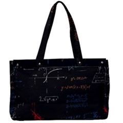 Math Mathematics Pattern Canvas Work Bag by pakminggu