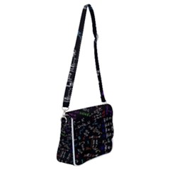 Mathematics  Physics Maths Math Pattern Shoulder Bag With Back Zipper by pakminggu