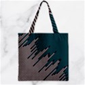 Abstract Diagonal Striped Lines Pattern Zipper Grocery Tote Bag View2