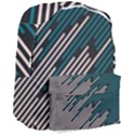 Abstract Diagonal Striped Lines Pattern Giant Full Print Backpack View3