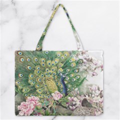 Peafowl Peacock Feather-beautiful Zipper Medium Tote Bag by Cowasu