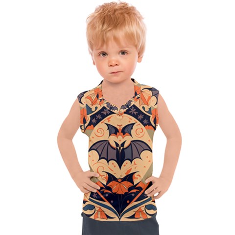 Bat Pattern Kids  Sport Tank Top by Valentinaart