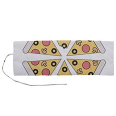 Pizza-slice-food-italian Roll Up Canvas Pencil Holder (m) by Cowasu