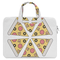 Pizza-slice-food-italian Macbook Pro 16  Double Pocket Laptop Bag  by Cowasu