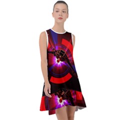 Science-fiction-cover-adventure Frill Swing Dress by Cowasu