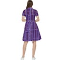 Background-non-seamless-pattern Short Sleeve Waist Detail Dress View2