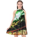 Science-fiction-forward-futuristic Halter Neckline Chiffon Dress  View1