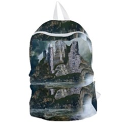 Sea-island-castle-landscape Foldable Lightweight Backpack by Cowasu