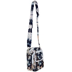 Cats Pattern Shoulder Strap Belt Bag by Valentinaart